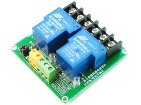26589 | 2 Relay Board 30A 250V - Optoisolated - 5V DC Supply