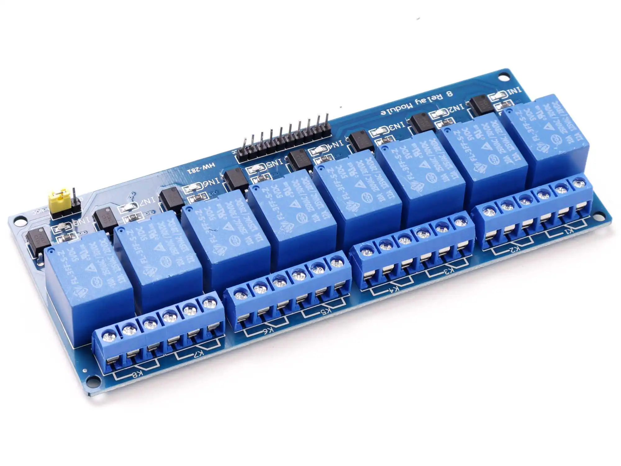 26035 | 8 Relay Module Shield 10A with Optocoupler Input