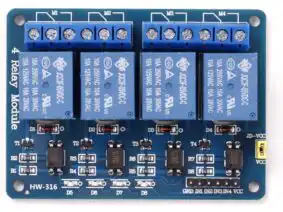 26045 | 4 Relay Module 10A / 250V Opto-Isolated Inputs 3-24V