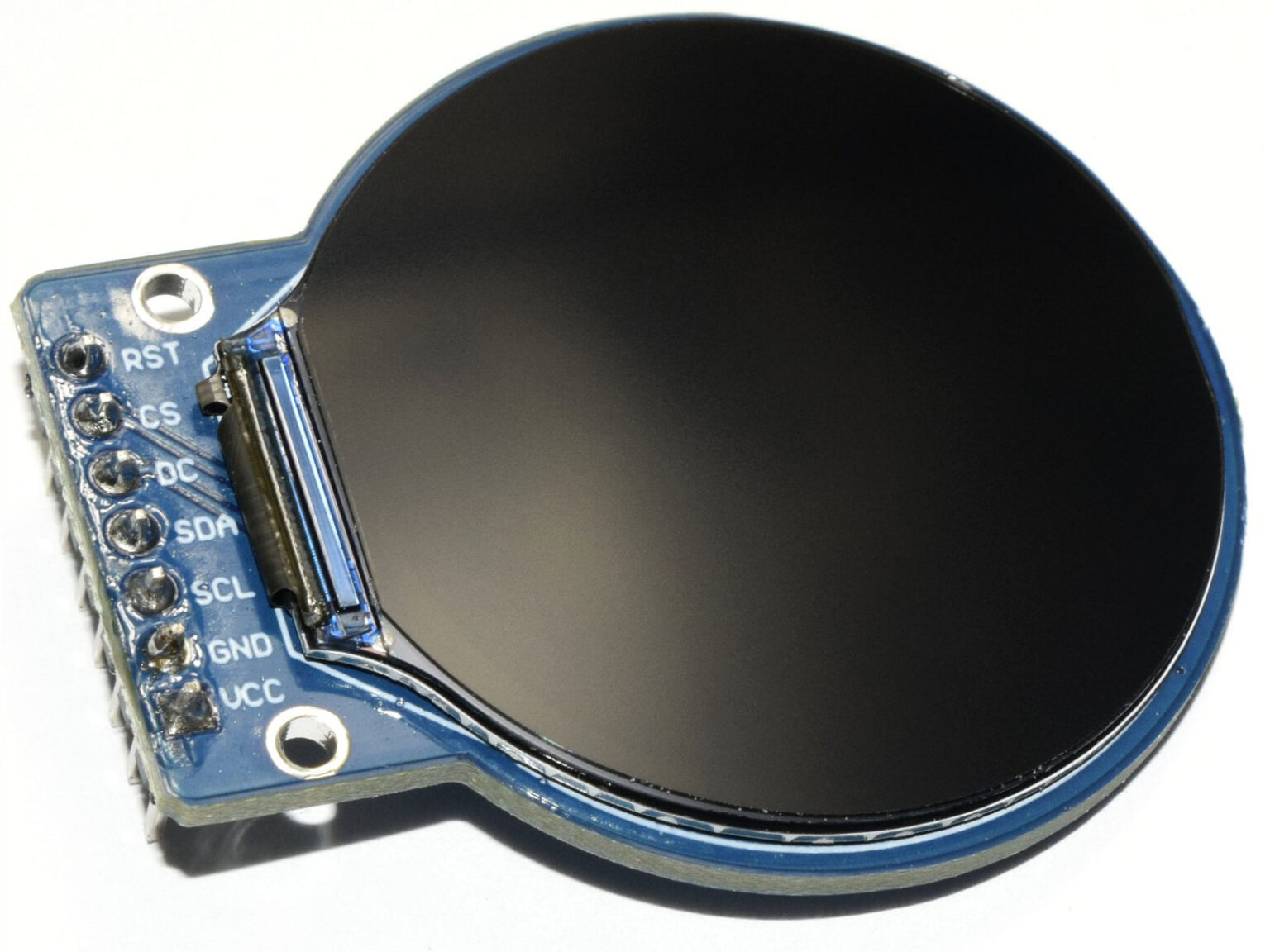 Produktbild von 1,28 Zoll (32,4 Mm) TFT-Farbdisplay – Rund, IPS, 240x240, SPI, GC9A01, 3,3/5 V, Mit PH2.0-Anschluss, Für DIY & Mehr
