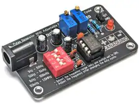 26857 | Adjustable Clock Generator DIY Kit with NE555, 1Hz-1.5MHz