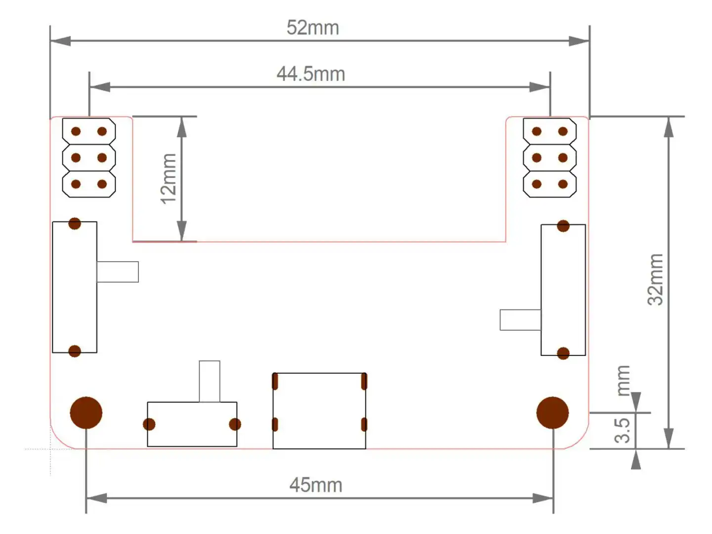 26867 | CANADUINO Breadboard Power Supply 3.3V, 5V, 12V with USB TTL UART