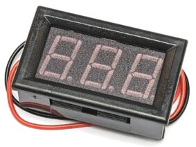 DC Voltmeter Panel Mount