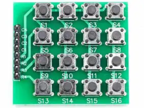 26368 | 4x4 Matrix Keyboard for Arduino Raspberry etc, Tactile Buttons