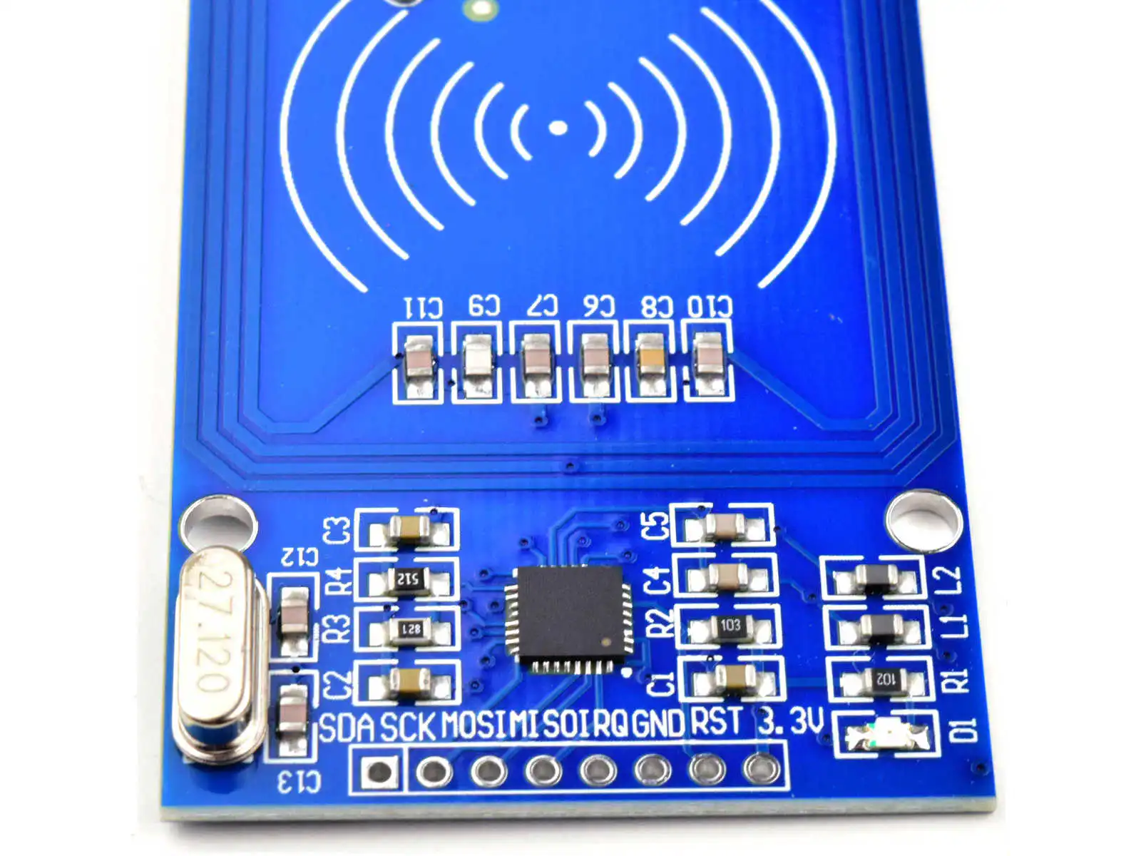RFID Starter Kit 13.56MHz, Keyfob, Code Card, RC522