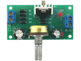 26592 | Adjustable Voltage Regulator DIY Kit LM317 1.25V to 12V - 1.5A
