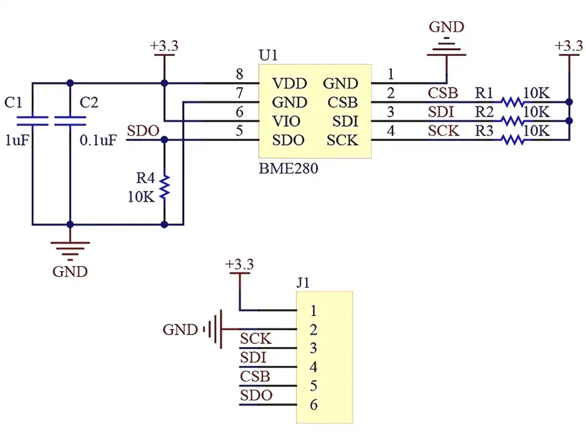 26410 | BME280 Sensor Pressure - Temperature - Humidity - I2C, SPI - 3.3V