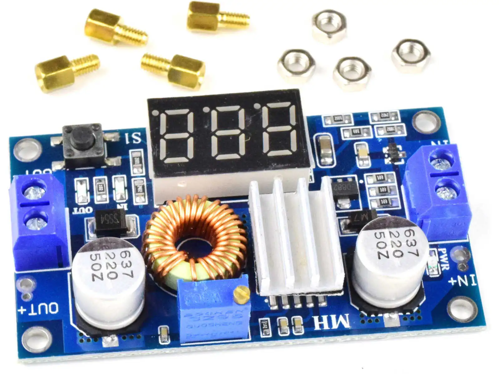 26141 | Adjustable DC-DC Switching Converter 5A 75W, LED Display