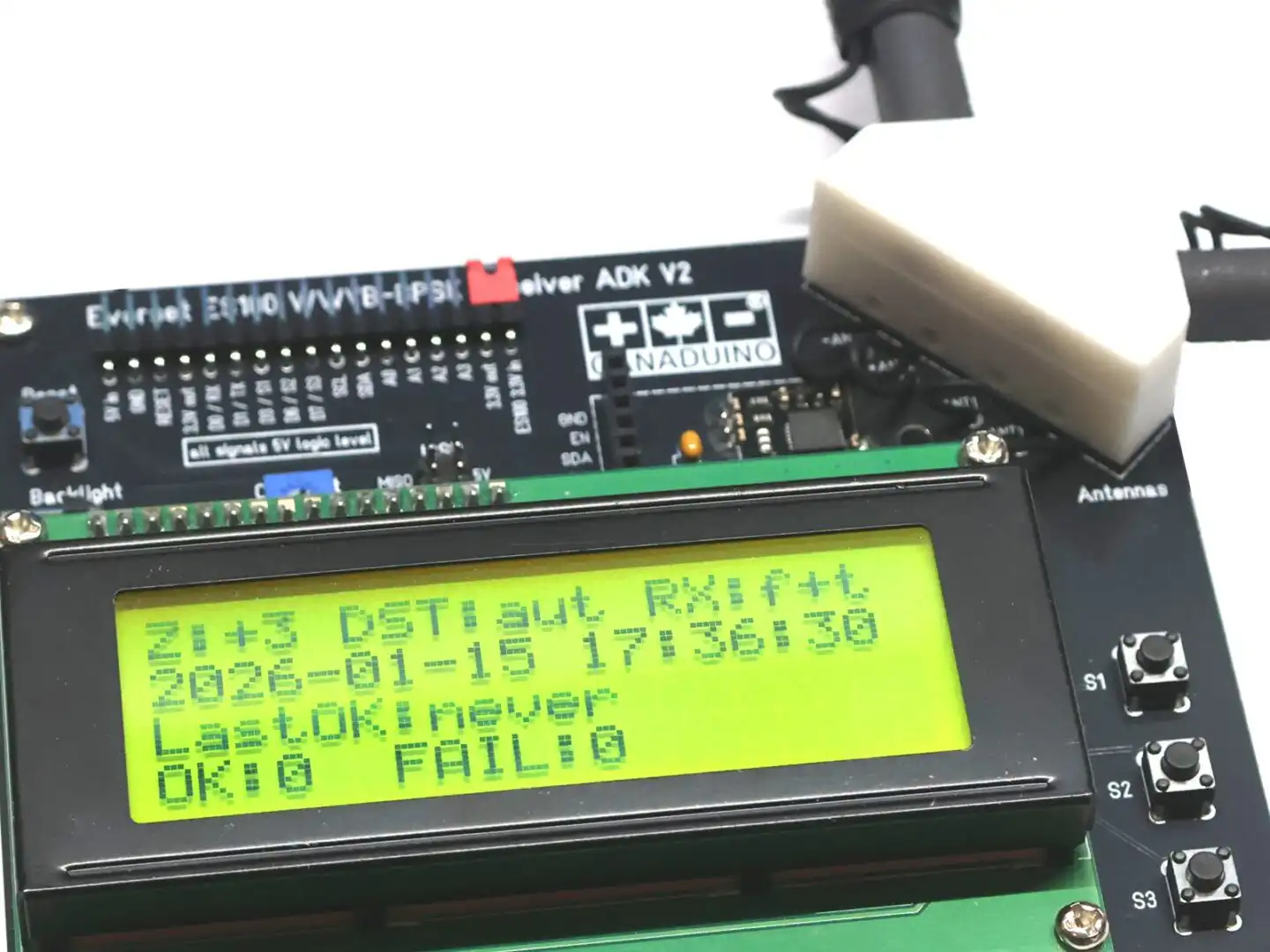 26522 | CANADUINO® EverSet ES100 ADK V2 Atomic Clock DIY kit for WWVB-BPSK