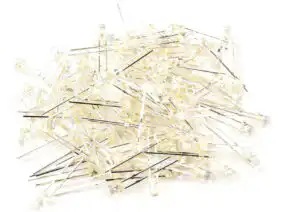 26064 | 100 x LED White 3mm Round - Water Clear - Standard Package T-1