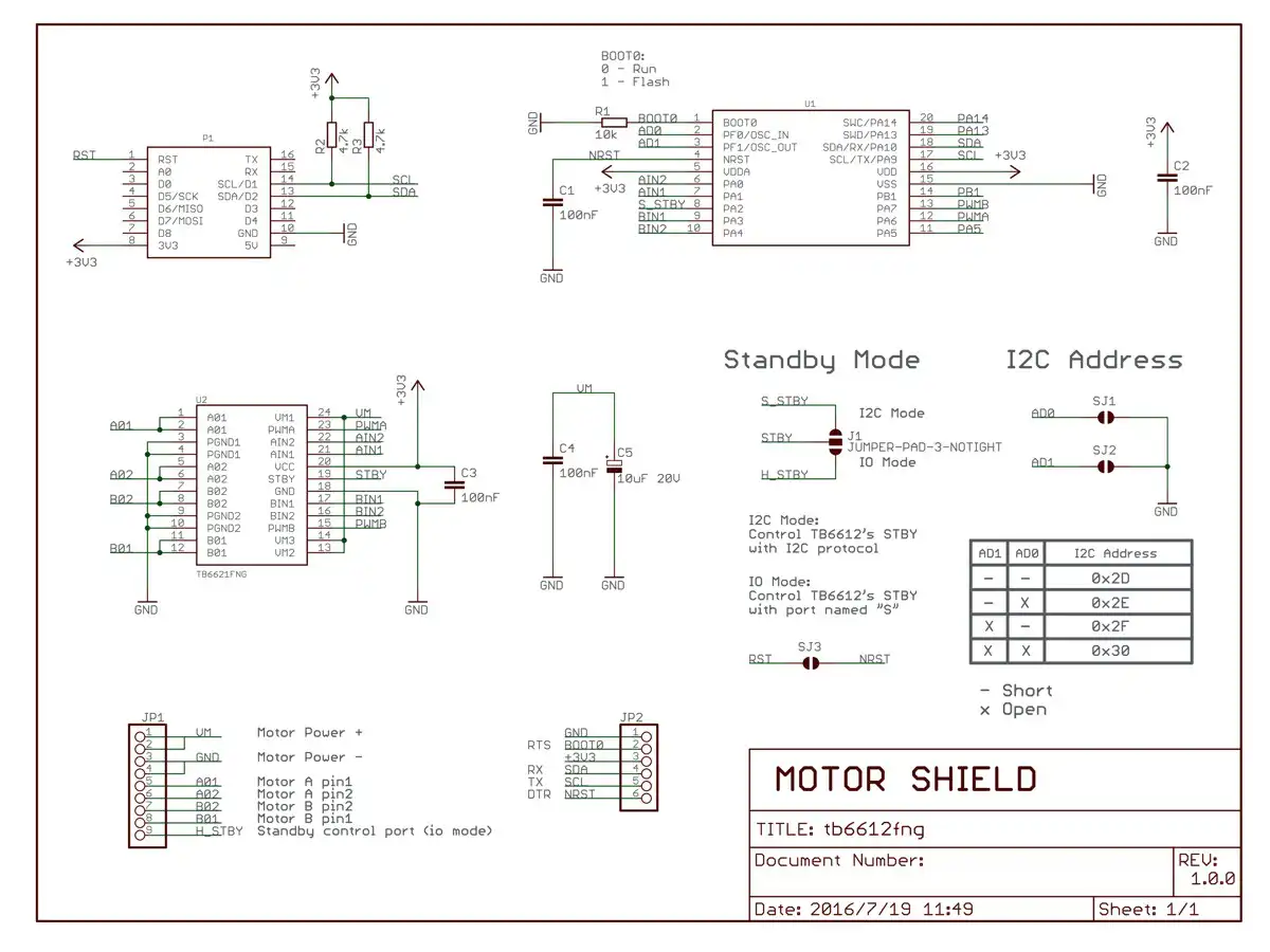 26215 | WEMOS D1 Mini Motor Shield