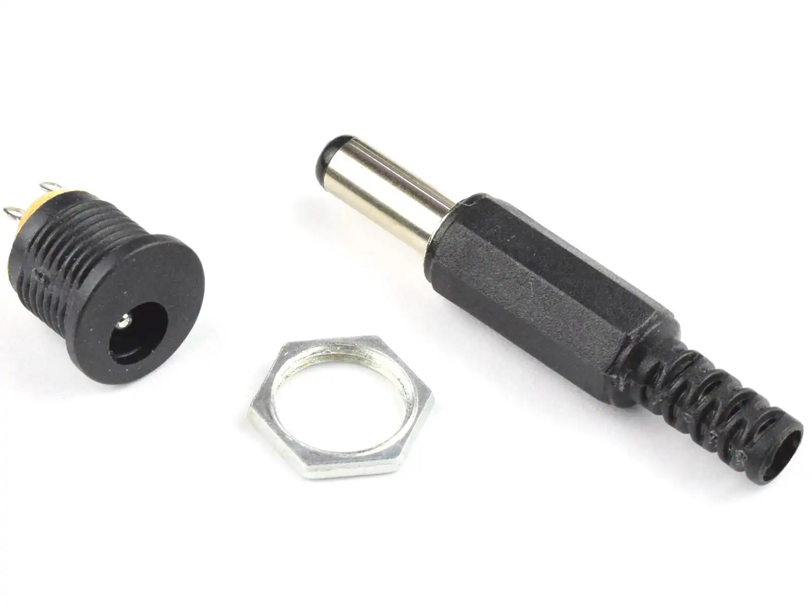 26631 | Barrel DC Connector and Plug 2.1mm Panel Mount