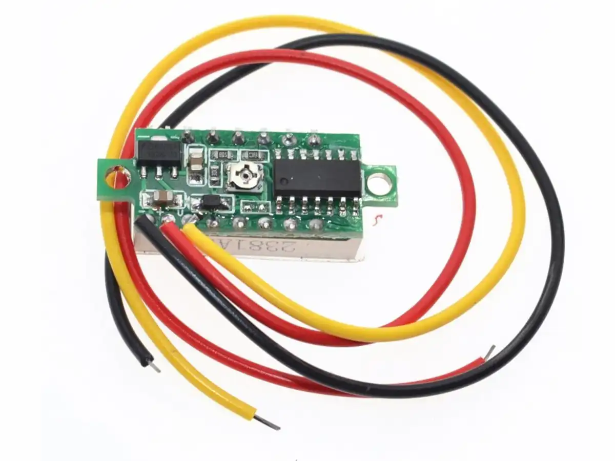 26634 | Digital LED Voltmeter 100V DC (green) 3-Digit 7mm