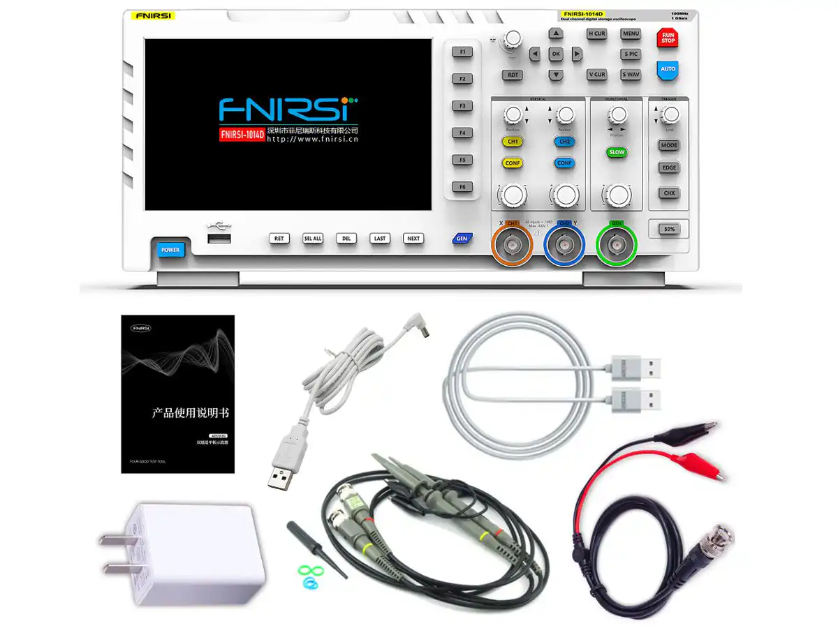 FNIRSI 1014D Digital Oscilloscope With Function Generator