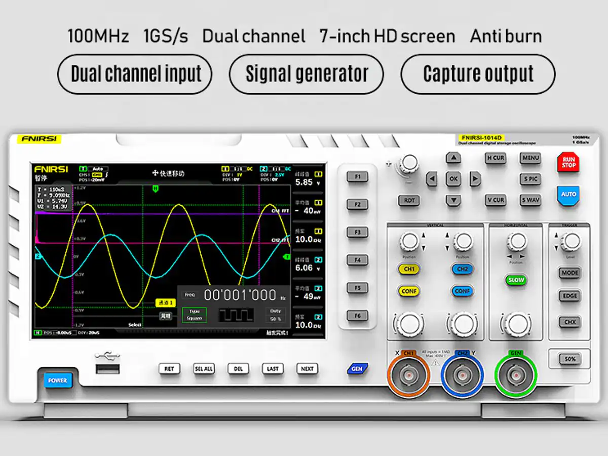 26596 | FNIRSI 1014D Digital Oscilloscope with Function Generator