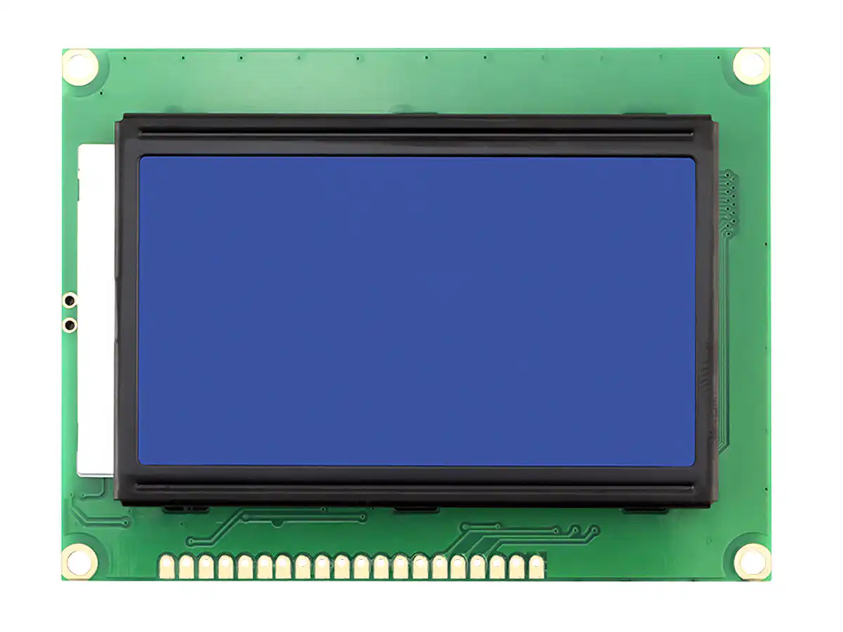 26140 | 128x64 Graphic LCD (Blue) LCM12864 - SPI - ST7920