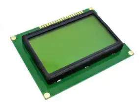 26337 | 128x64 Graphic LCD LCM12864 (Green) SPI - ST7920