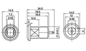 new key switch with 2 keys 6