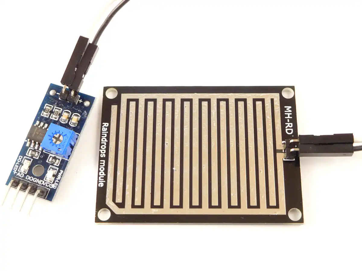 26623 | Rain Drop Sensor analog and digital out for Arduino etc.