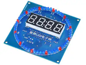 26426 | LED Clock Soldering Kit - Alarm, Temperature, Date, Light Effects