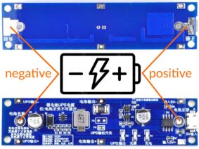 single 18650 lithium ups 12v output 2