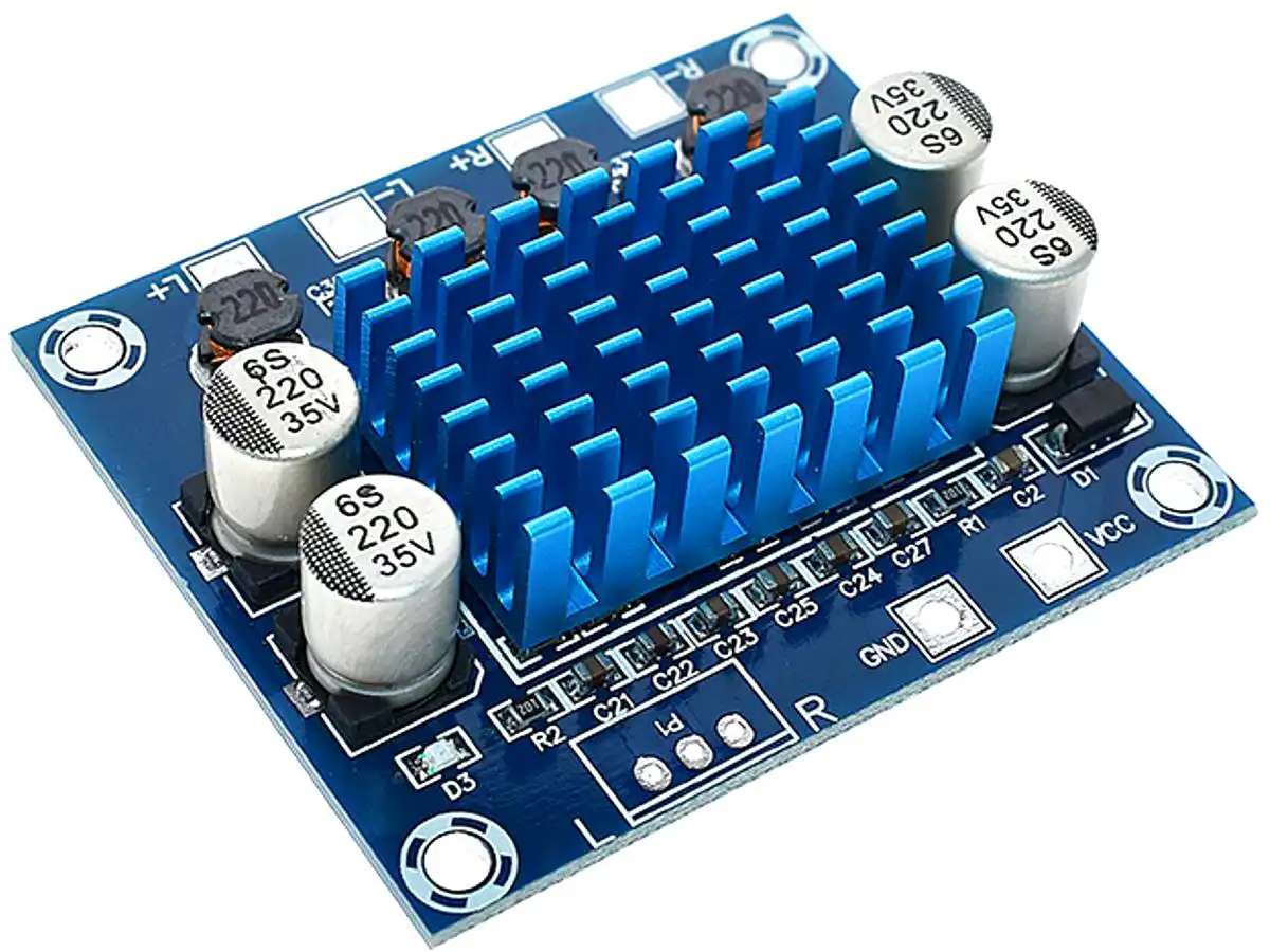 26556 | 30W+30W Class-D Amplifier Module - Stereo - 8-26V