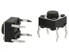 70443 | 10 x Tactile Push Button 6x6 mm short THD