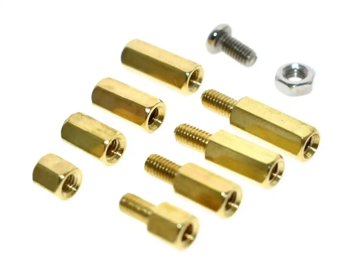 26972 | 200pcs M3 Brass Spacer - Standoff - Nut - Screw Kit