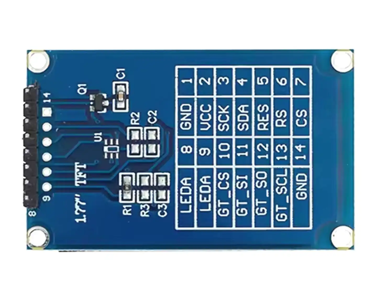 26976 | 1.77 inch Display TFT IPS with ST7735 - 128x160 pixel - SPI