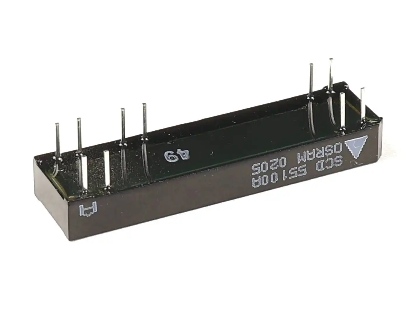 70054 | Osram SCD55100A intelligent 10-digit Dot-Matrix Display (red) and socket DIP-28
