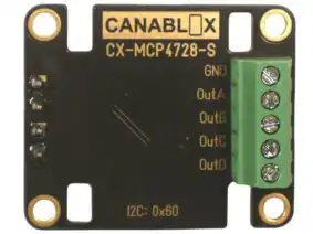 CX-MCP4728-S | CANABLOX® 4-Channel 12-Bit DAC I2C (CX-MCP4728-S)