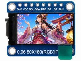 0.96 inch IPS TFT Display with ST7735S - 80x160 pixel - SPI