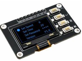 OLED 0.96 inch with 4 buttons and I2C interface - blue