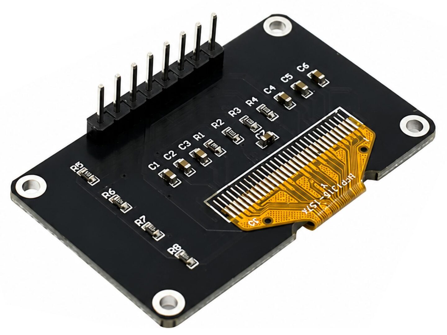 OLED 0.96 inch with 4 buttons and I2C interface - blue - Image 2