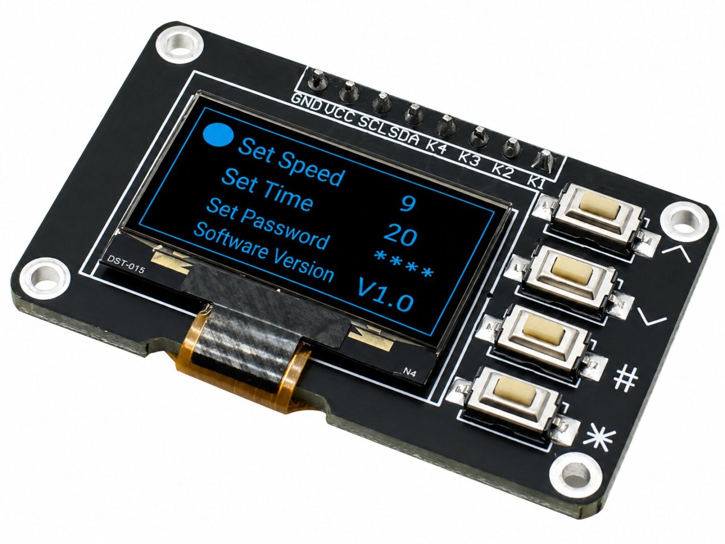 0.96 inch OLED with 4 Buttons